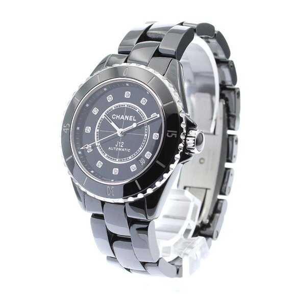CHANEL J12 H5702 Black ceramic 38MM 12P diamond Automatic Men's Watch_885323 - Picture 1 of 7